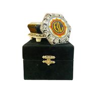 ALTIGEN ÇİNİ (EL YAPIMI- 11*7CM. KADİFE KUTU)