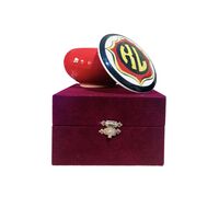 DAİRE ÇİNİ (EL YAPIMI- 9,5*6CM. KADİFE KUTU)